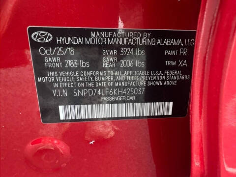 2019 Hyundai Elantra SE