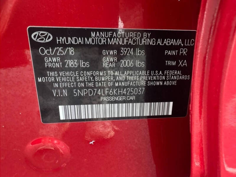 2019 Hyundai Elantra SE