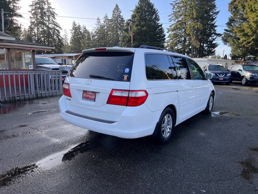 2006 Honda Odyssey for sale at PLATINUM AUTO SALES INC in Lacey, WA