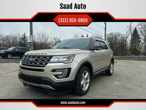 2017 Ford Explorer for sale at Saad Auto Group in Dearborn Heights MI