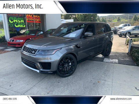 2019 Land Rover Range Rover Sport for sale at Allen Motors, Inc. in Thousand Oaks CA