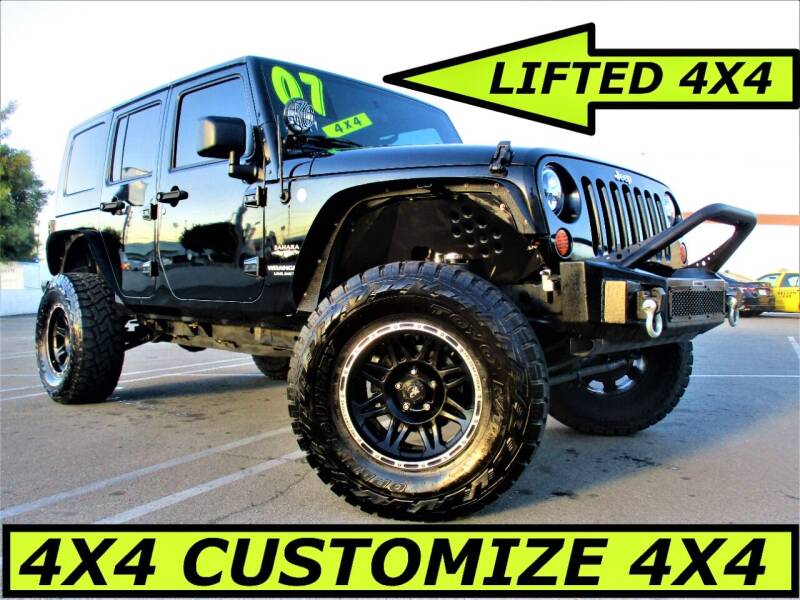 2007 Jeep Wrangler Unlimited for sale at ALL STAR TRUCKS INC in Los Angeles CA