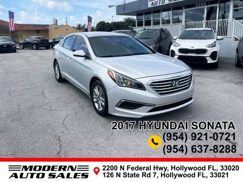 2017 Hyundai Sonata for sale at Modern Auto Sales in Hollywood FL