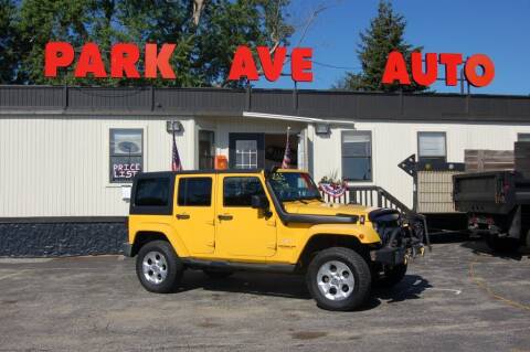 2015 Jeep Wrangler Unlimited for sale at Park Ave Auto Inc. in Worcester MA