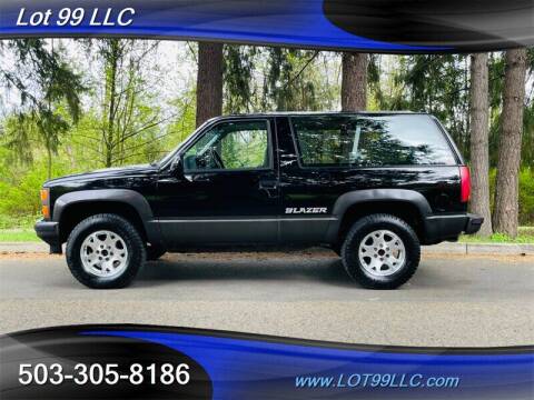1992 Chevrolet Blazer for sale at LOT 99 LLC in Milwaukie OR
