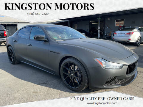 2015 Maserati Ghibli for sale at Kingston Motors in North Hollywood CA