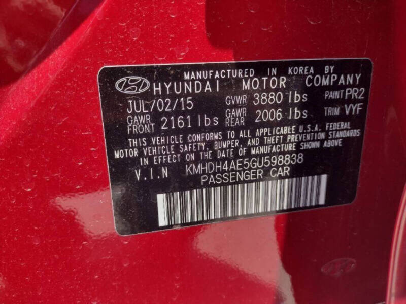 2016 Hyundai Elantra SE