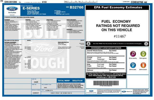 2012 Ford E-Series E-150