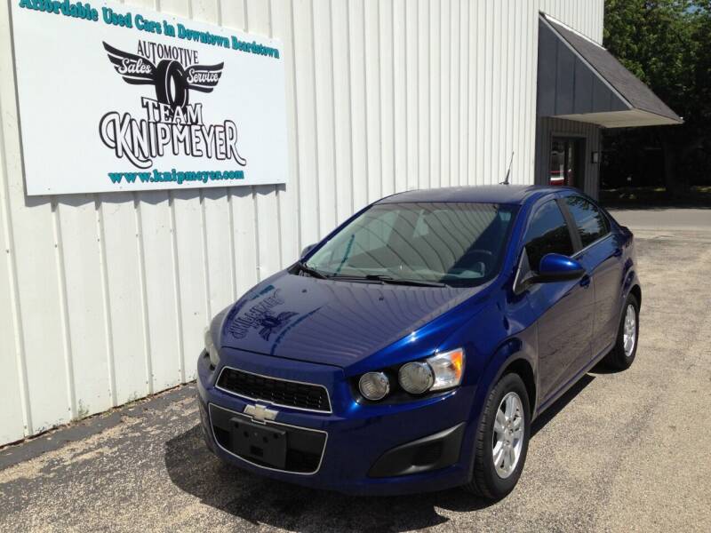 2014 Chevrolet Sonic for sale at Team Knipmeyer in Beardstown IL