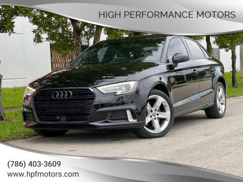 2017 Audi A3 for sale at HIGH PERFORMANCE MOTORS in Hollywood FL