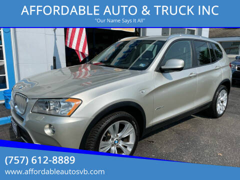 2014 BMW X3 for sale at AFFORDABLE AUTO & TRUCK INC in Virginia Beach VA