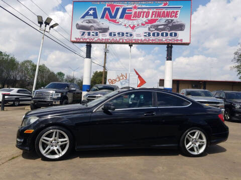 2013 Mercedes-Benz C-Class for sale at ANF AUTO FINANCE in Houston TX