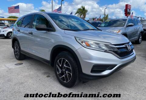 2016 Honda CR-V for sale at AUTO CLUB OF MIAMI, INC in Miami FL