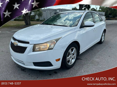 2012 Chevrolet Cruze for sale at CHECK AUTO, INC. in Tampa FL