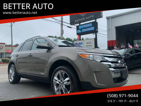 2013 Ford Edge for sale at BETTER AUTO in Attleboro MA