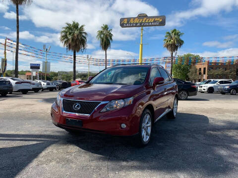 2010 Lexus RX 350 for sale at A MOTORS SALES AND FINANCE in San Antonio TX