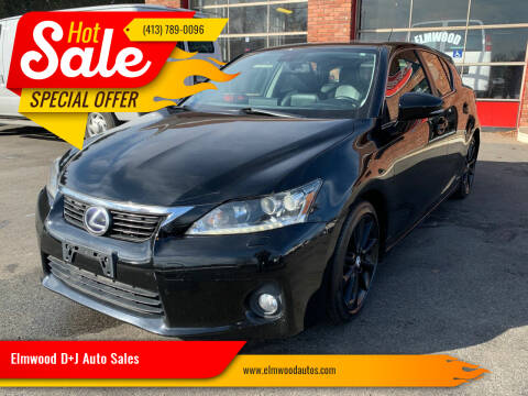2011 Lexus CT 200h for sale at Elmwood D+J Auto Sales in Agawam MA