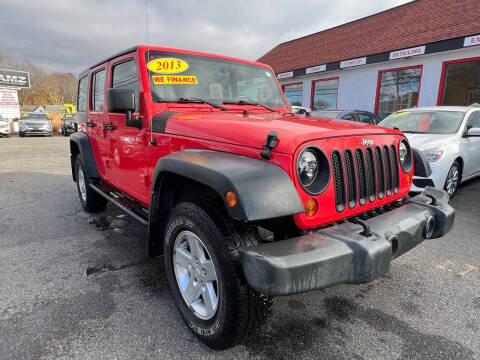 2013 Jeep Wrangler Unlimited for sale at AMZ Auto Center in Rockland MA