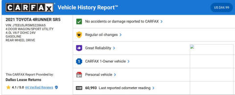 2021 Toyota 4Runner SR5