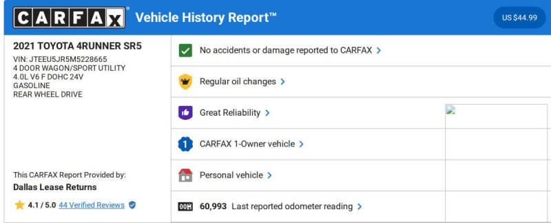2021 Toyota 4Runner SR5