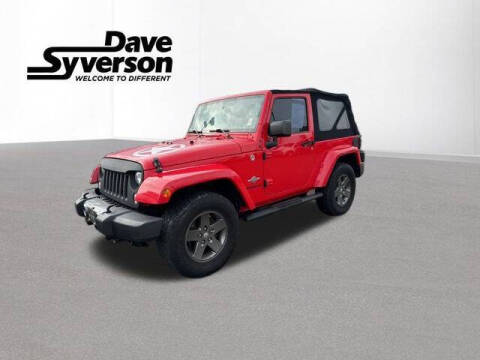 2015 Jeep Wrangler for sale at Dave Syverson Auto Center in Albert Lea MN