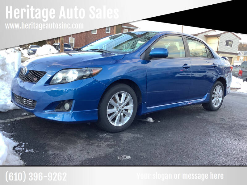 2010 Toyota Corolla for sale at Heritage Auto Sales in Reading PA