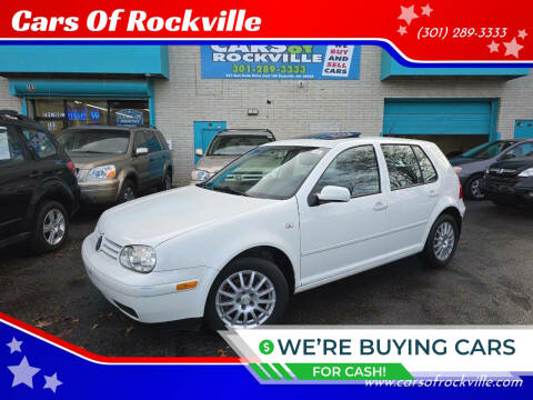 2003 Volkswagen Golf for sale at Cars Of Rockville in Rockville MD