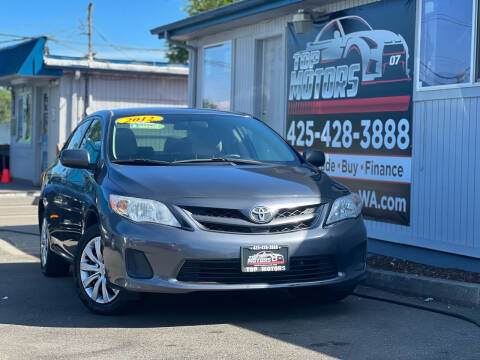 2012 Toyota Corolla for sale at Top Motors LLC in Edmonds WA