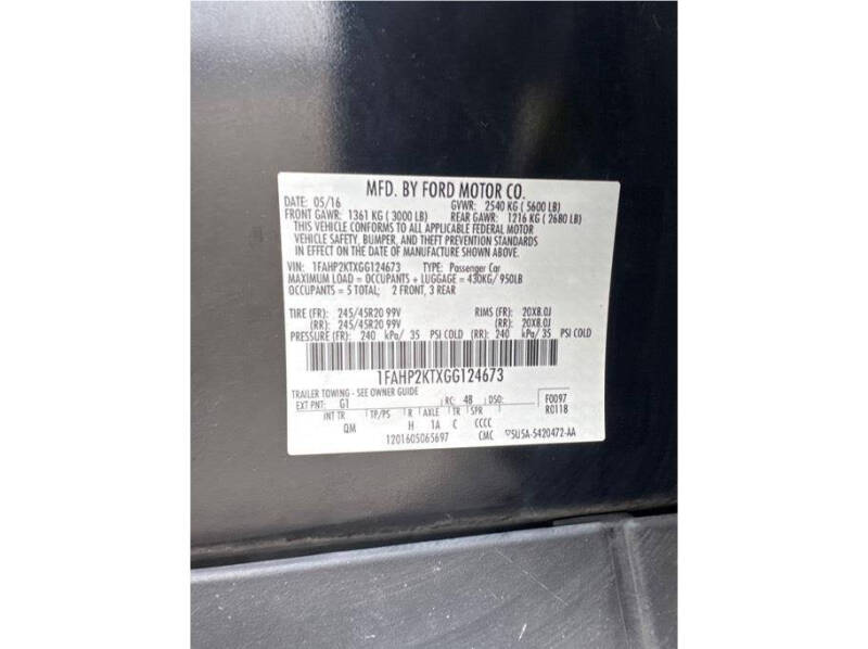 2016 Ford Taurus SHO