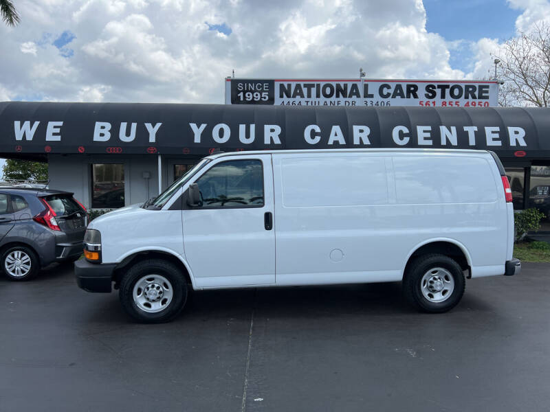 Used 2018 Chevrolet Express Cargo Work Van with VIN 1GCWGAFPXJ1316680 for sale in West Palm Beach, FL