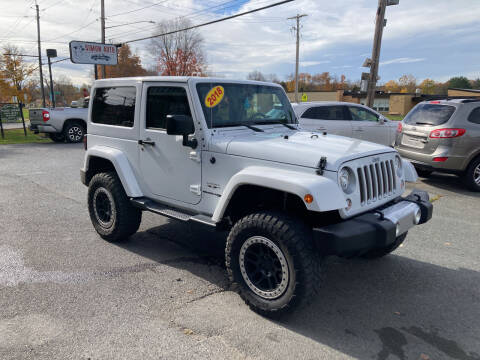 2018 Jeep Wrangler JK for sale at JERRY SIMON AUTO SALES in Cambridge NY