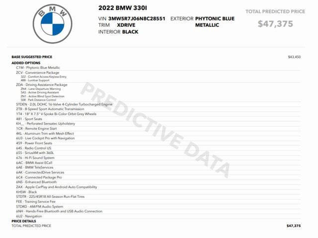 2022 BMW 3 Series 330i xDrive