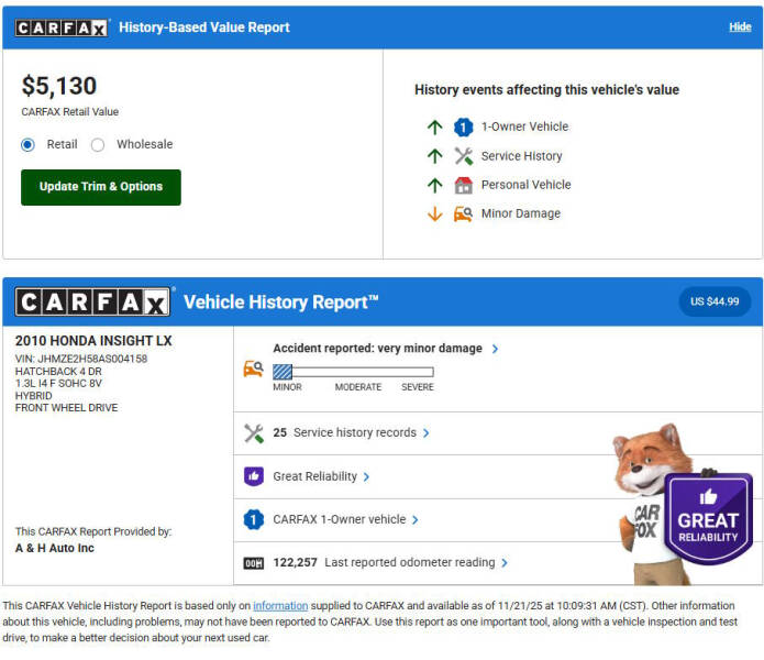 2010 Honda Insight LX