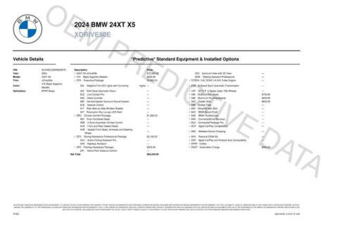 2024 BMW X5 xDrive50e