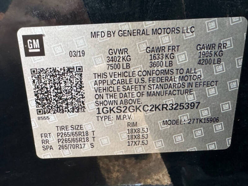 2019 GMC Yukon XL SLT