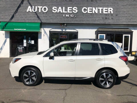 2018 Subaru Forester for sale at Auto Sales Center Inc in Holyoke MA