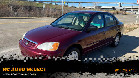 2003 Honda Civic for sale at KC AUTO SELECT in Kansas City MO
