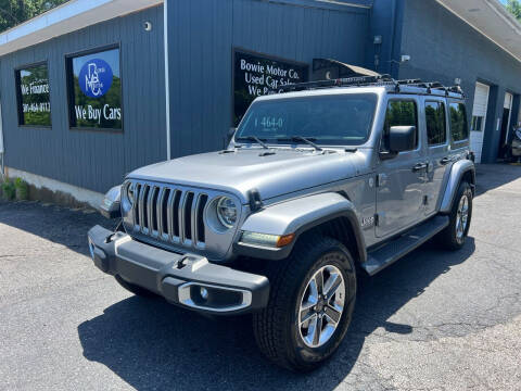 2018 Jeep Wrangler Unlimited for sale at Bowie Motor Co in Bowie MD