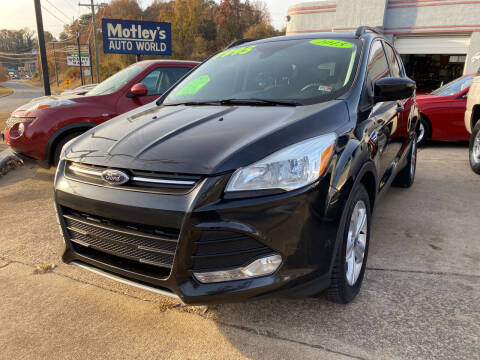 2015 Ford Escape for sale at Motley's Auto World in Danville VA