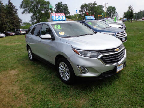 2018 Chevrolet Equinox for sale at North American Credit Inc. in Waukegan IL