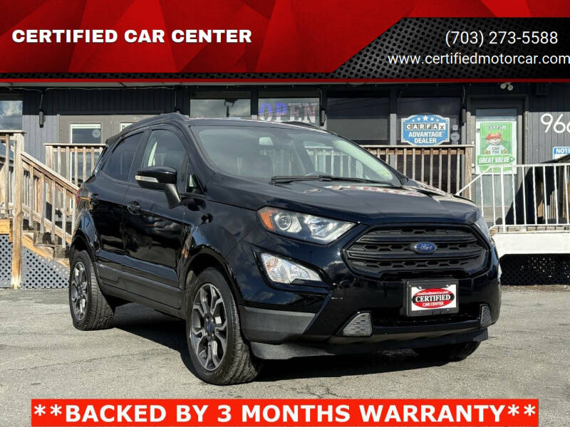 2019 Ford EcoSport for sale at CERTIFIED CAR CENTER in Fairfax VA