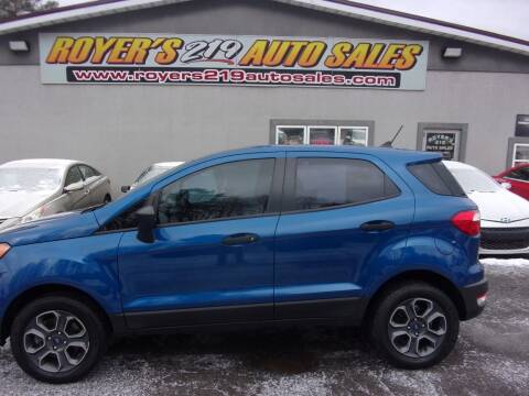 2020 Ford EcoSport for sale at ROYERS 219 AUTO SALES in Dubois PA