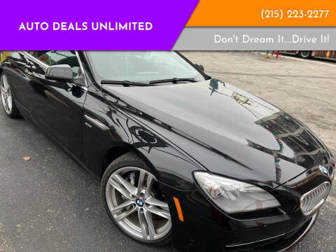 2012 BMW 6 Series for sale at AUTO DEALS UNLIMITED in Philadelphia PA