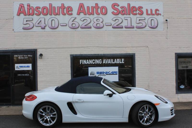 2014 Porsche Boxster for sale at Absolute Auto Sales in Fredericksburg VA