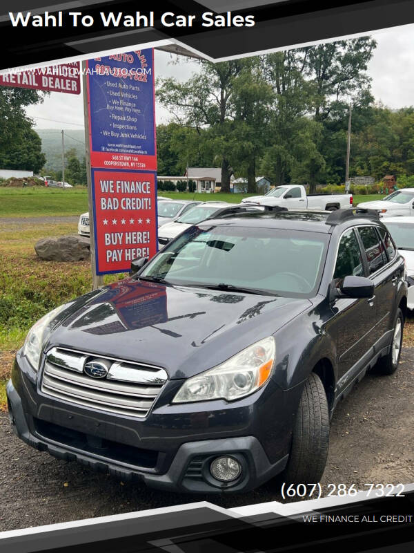 2013 Subaru Outback for sale at Wahl to Wahl Car Sales in Cooperstown NY