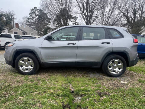 2014 Jeep Cherokee for sale at Frazier's Used Cars in Asheboro NC