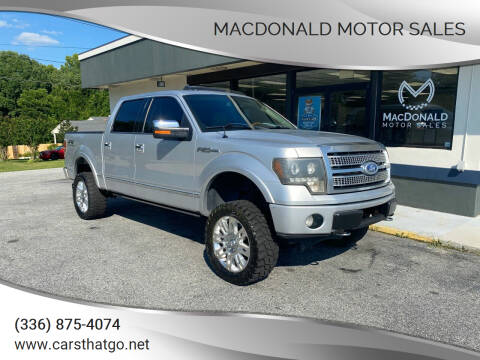 2010 Ford F-150 for sale at MacDonald Motor Sales in High Point NC