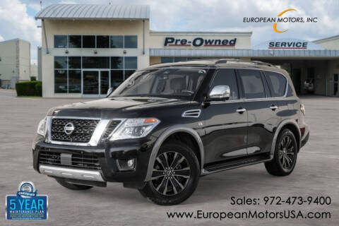 2018 Nissan Armada for sale at European Motors Inc in Plano TX