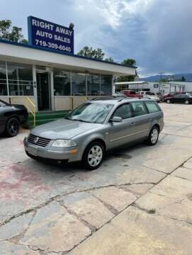 2002 Volkswagen Passat for sale at Right Away Auto Sales in Colorado Springs CO