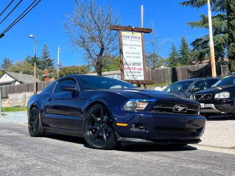 2012 Ford Mustang for sale at Sierra Auto Sales Inc in Auburn CA